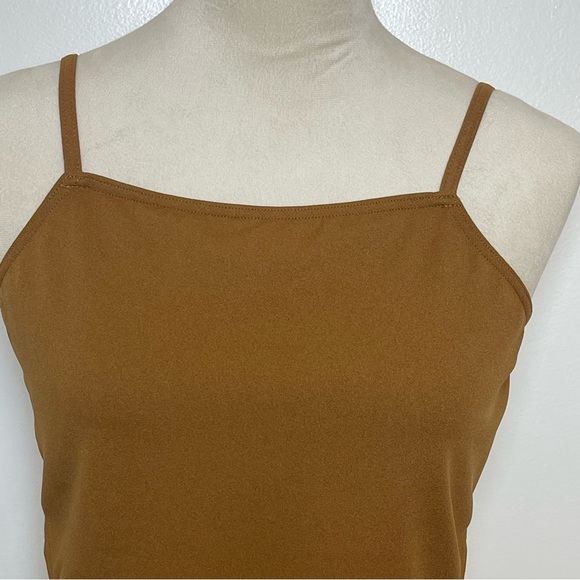 Brown Camisole Scarf Crop Top Y2K Going Out / Festival Size 8/10 - Picture 4 of 8
